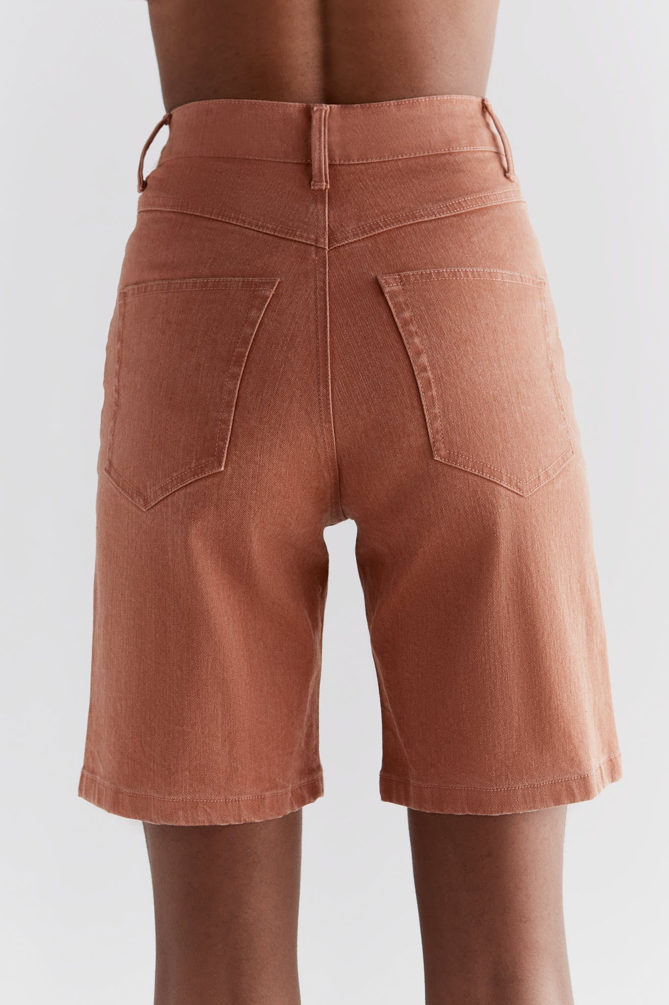 WA3018-514 | Damen Denim Shorts in Ton Waschung - Sunburn