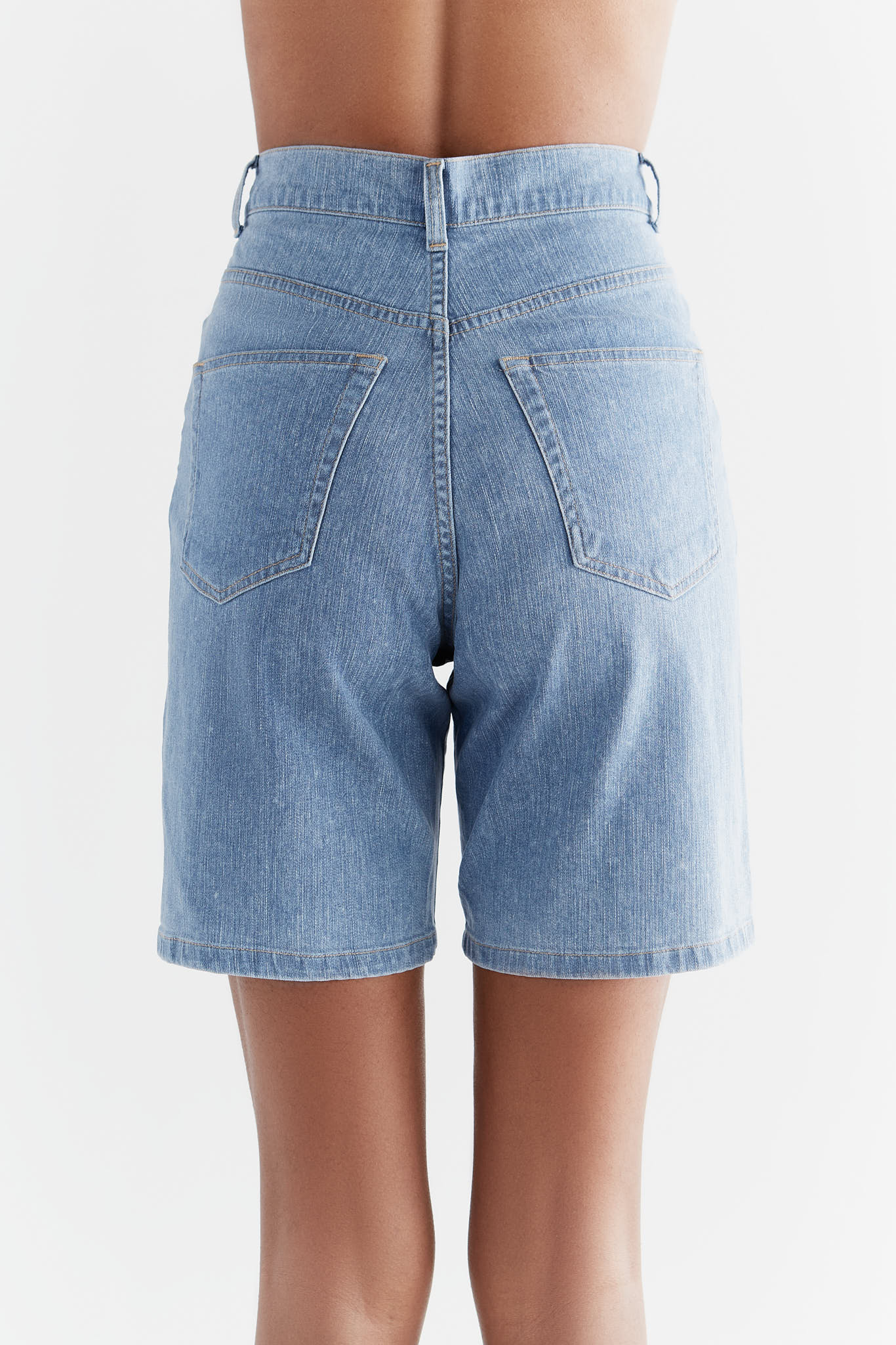 WA3020-352 | Women Denim Shorts - Light Slate Blue