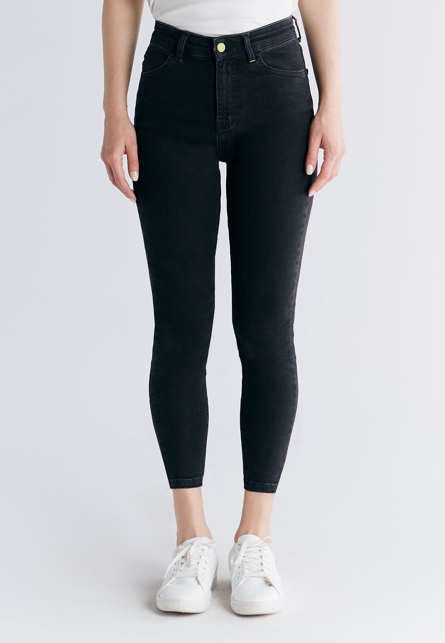 WS1015-145 Damen Short Leg Skinny Fit, Carbon Gray